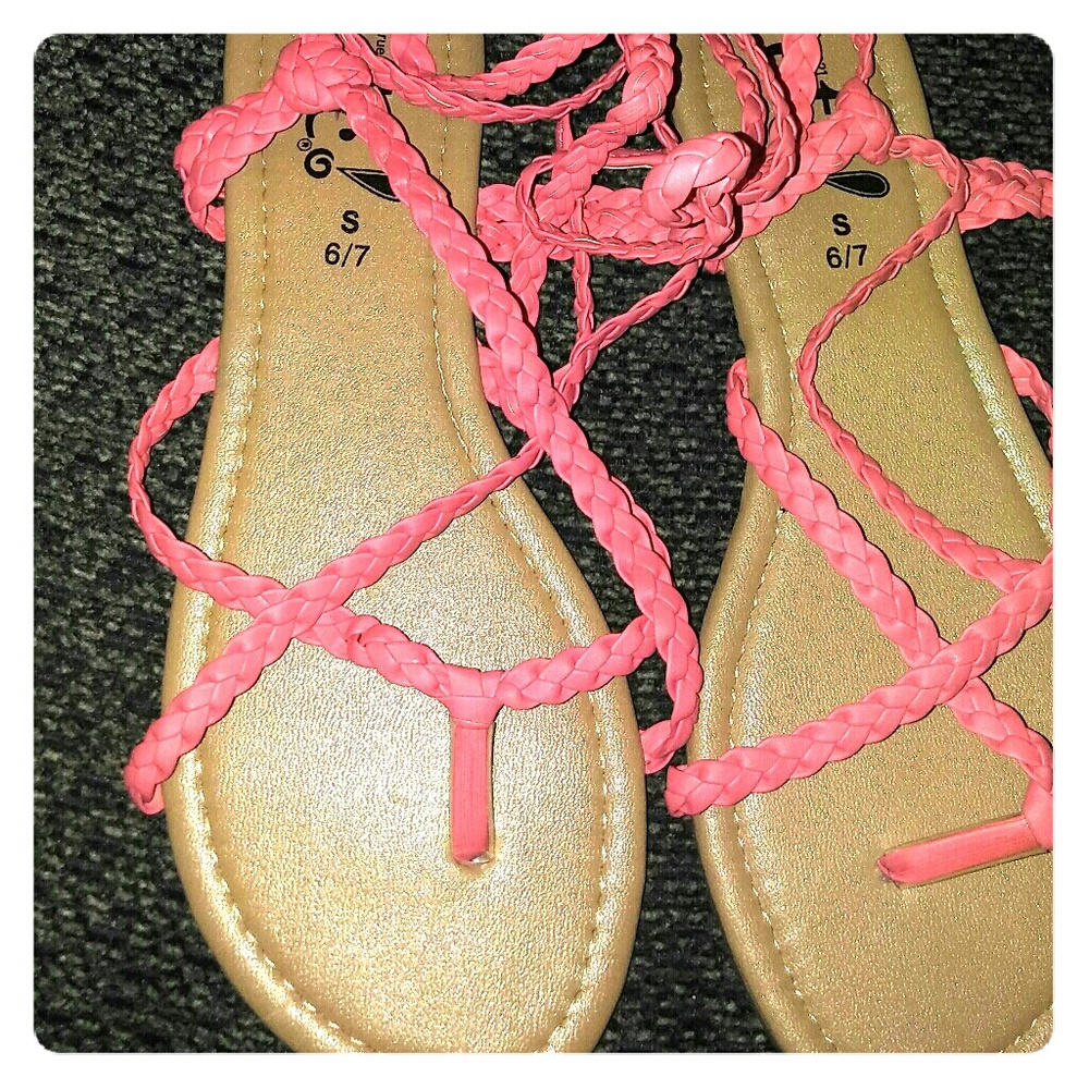 Rue21 lace-up sandles